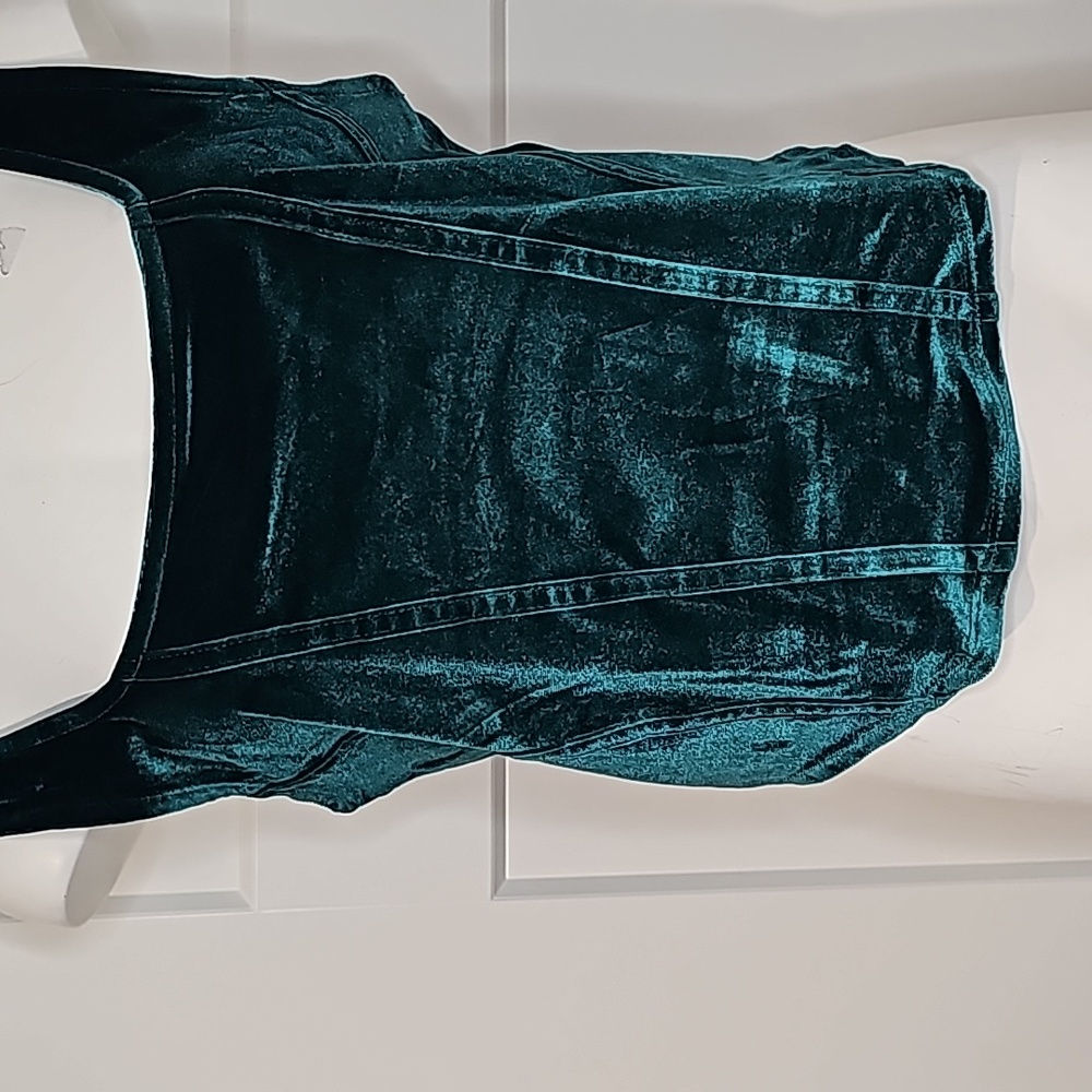 Just Polly New York Emerald Green Corset Style Top - Picture 3 of 10